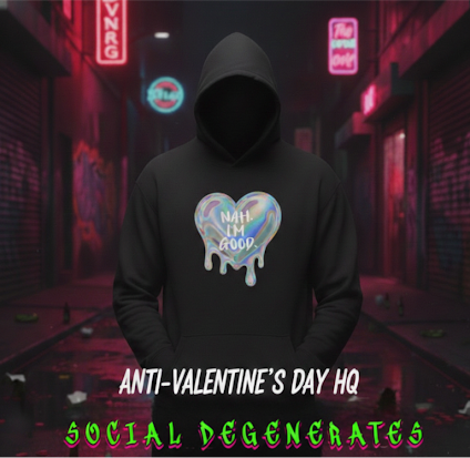 The "Nah, I'm Good" Anti-Valentine’s Hoodie