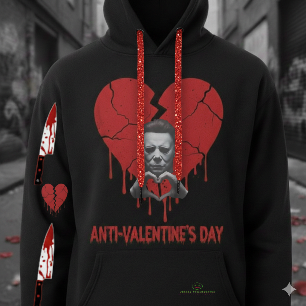 The "Heart-Slasher" Anti-Valentine Hoodie