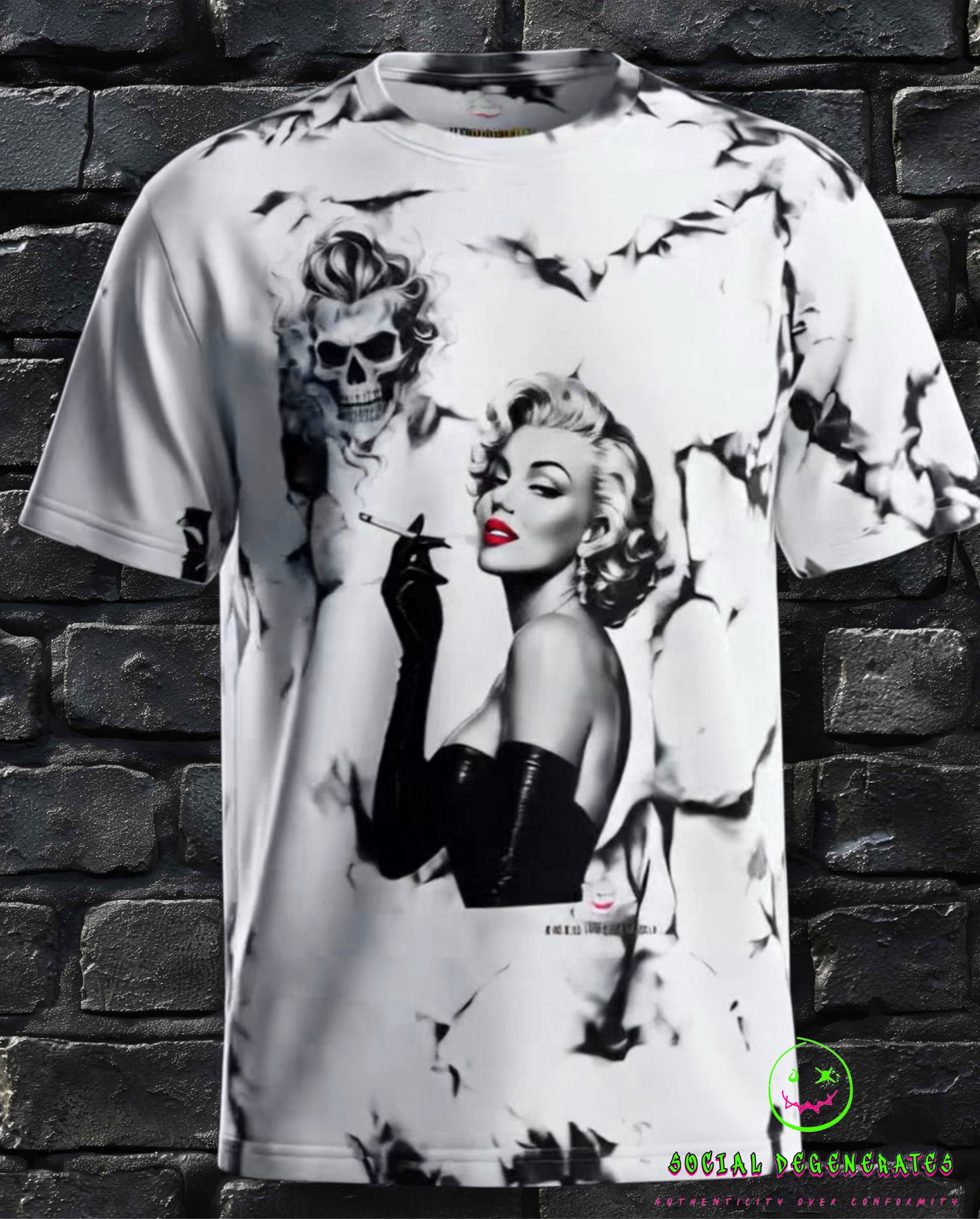 The "Norma Jean" All-Over Splatter Tee