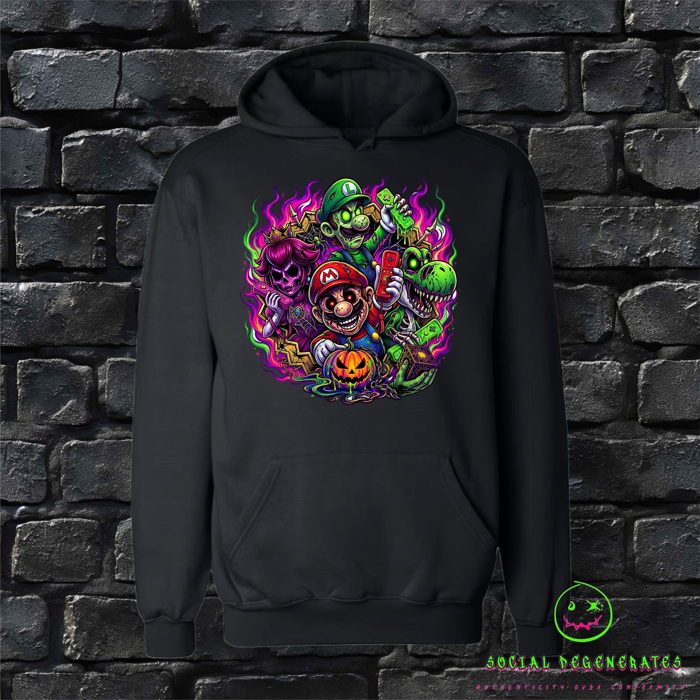 ZOMBIE GAMING KINGDOM PULLOVER HOODIE
