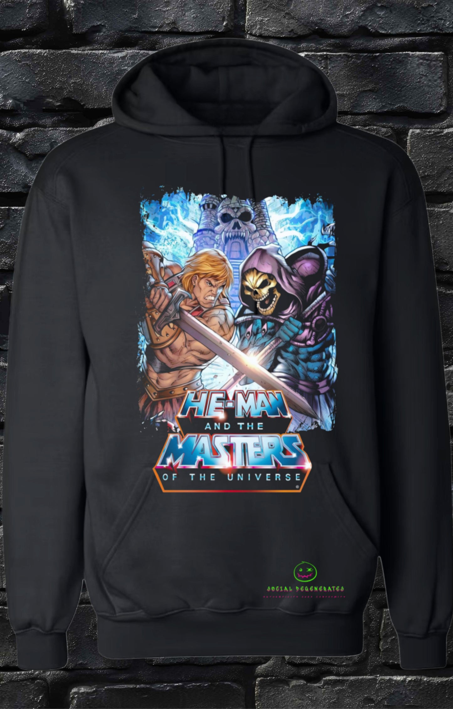 The Eternia Clash: He-Man vs. Skeletor Hoodie