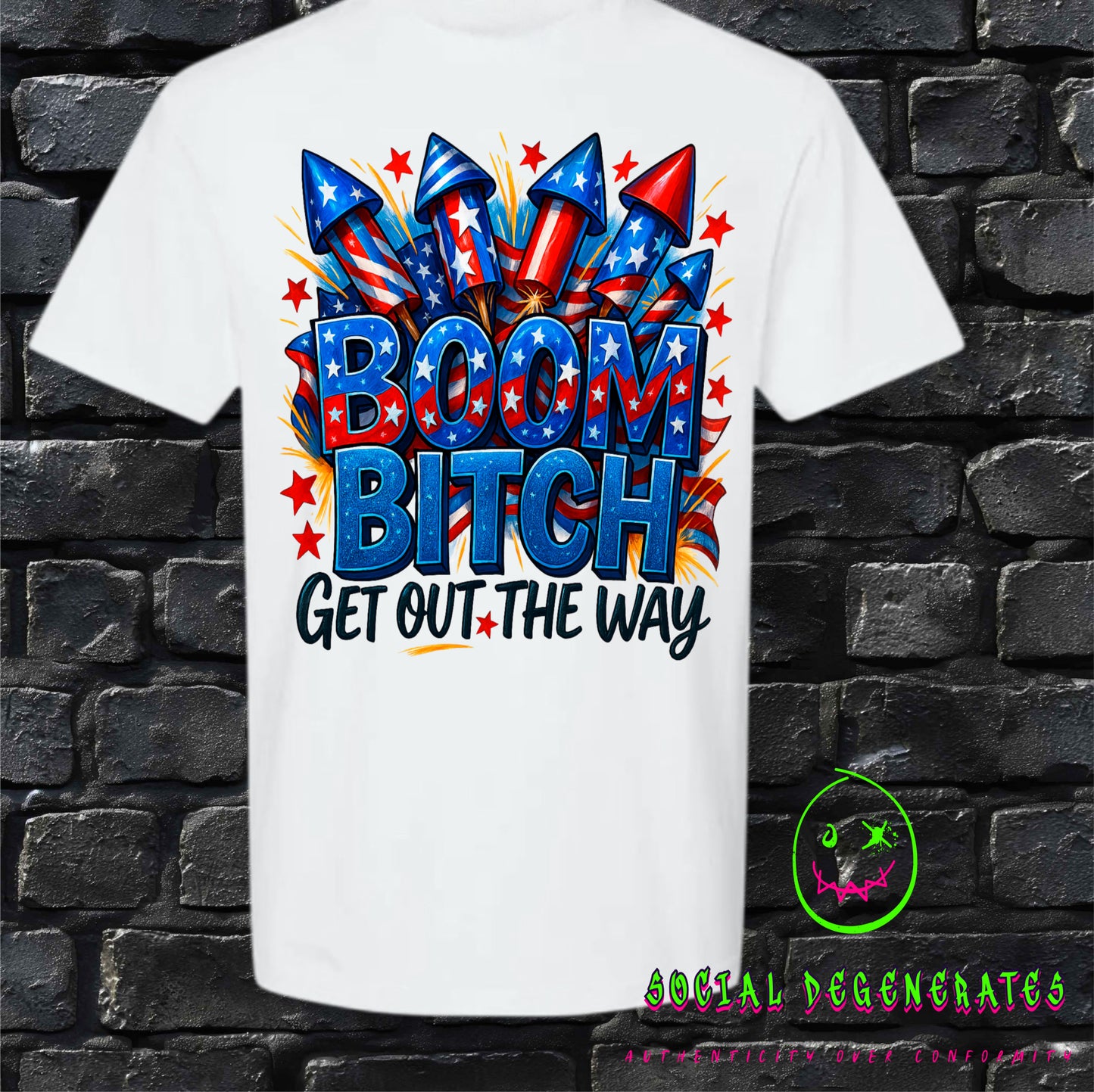 Boom Bitch, Get Out The Way" Tee