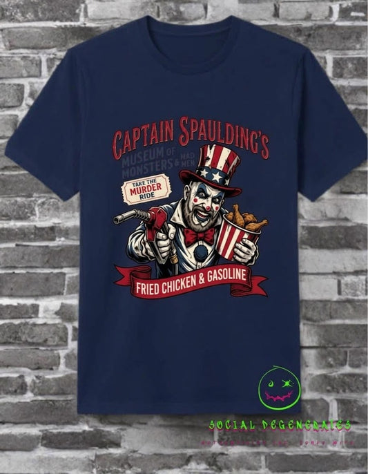 Captain Spaulding's Fried Chicken & Gasoline T-Shirt