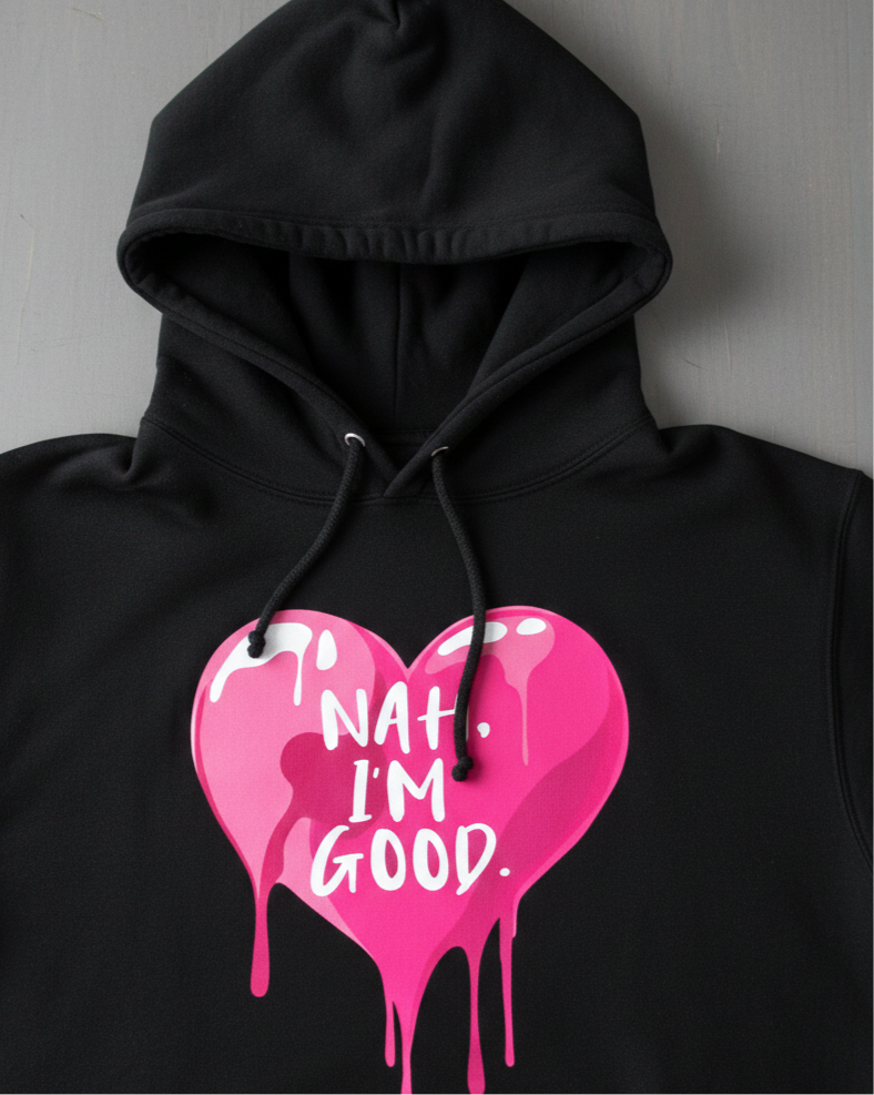 The "Nah, I'm Good" Anti-Valentine’s Hoodie
