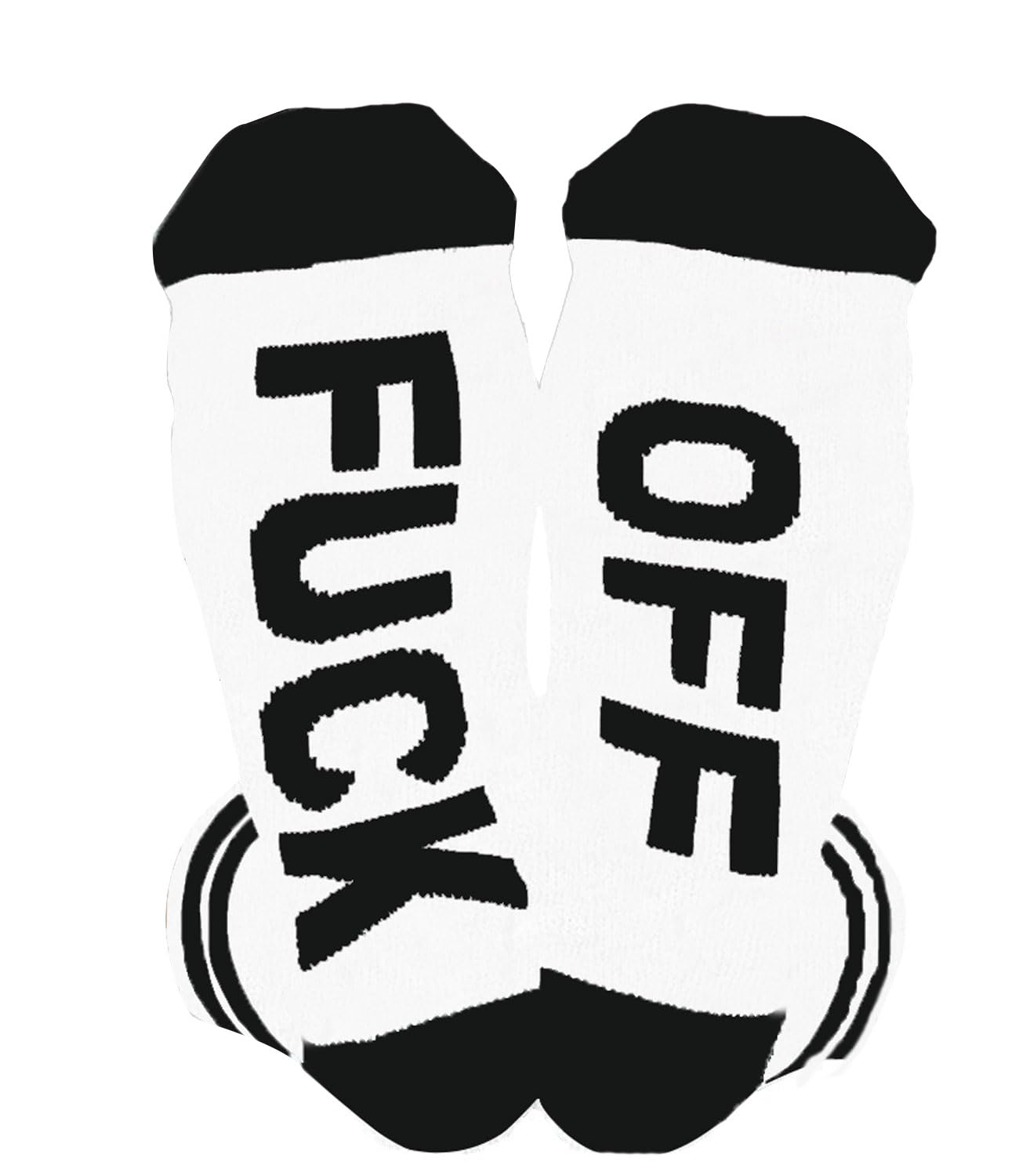 Fuck Off Socks Funny Funky Cotton Novelty Casual Crew Socks For Women Men Dress Tube Stocking Christmas Gifts