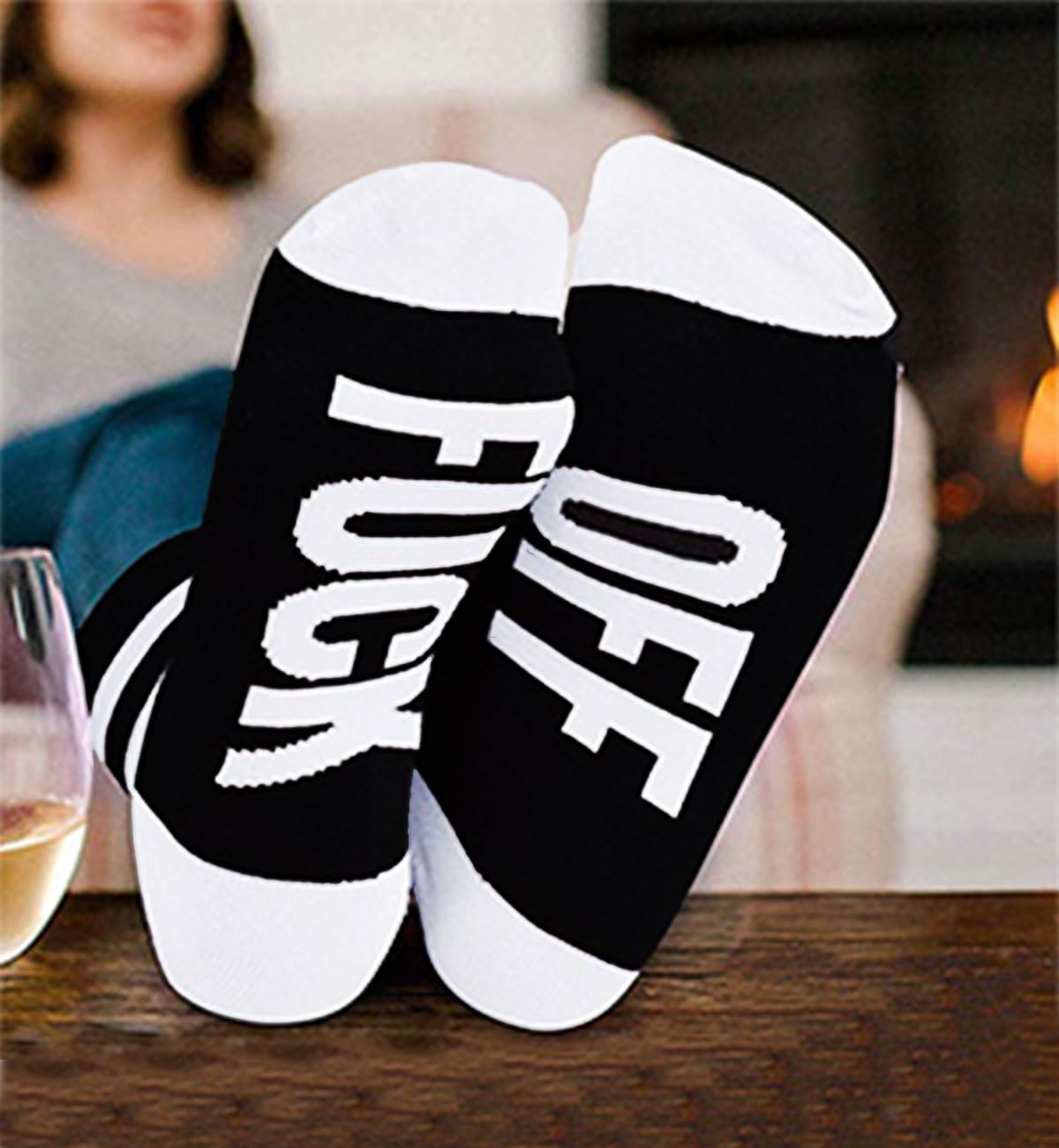 Fuck Off Socks Funny Funky Cotton Novelty Casual Crew Socks For Women Men Dress Tube Stocking Christmas Gifts