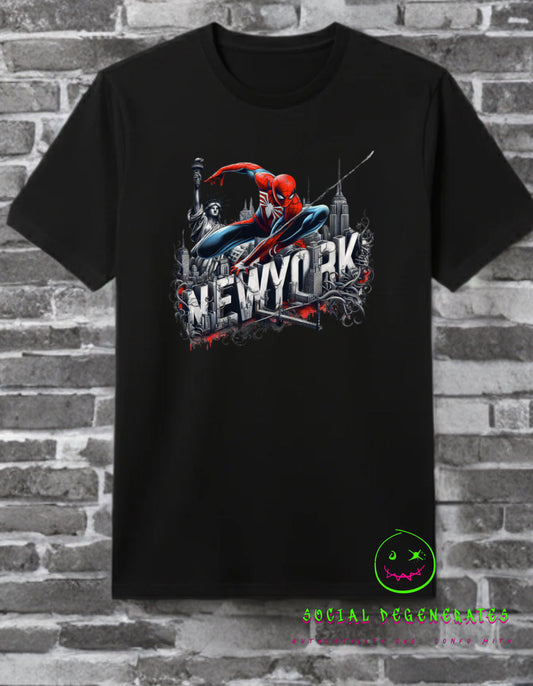 "NYC Concrete Jungle" Spider-Man Graphic T
