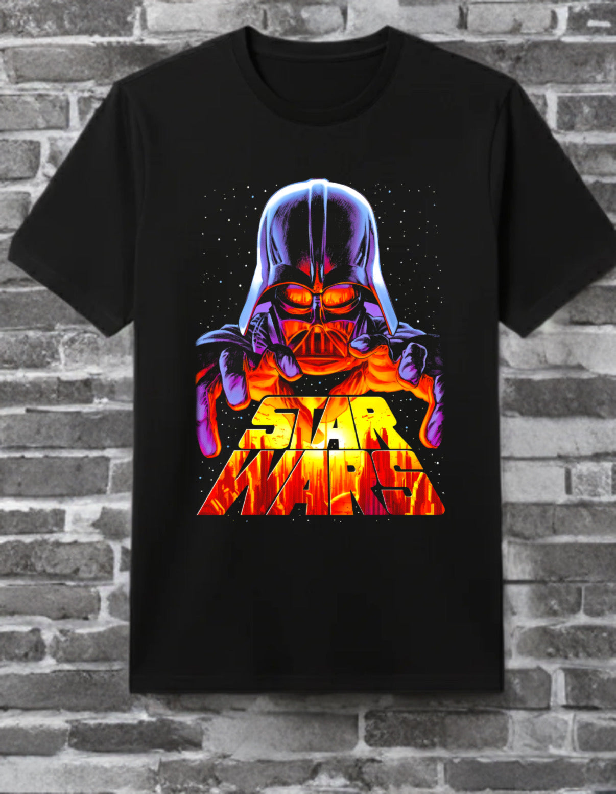 THE "MUSTAFAR TRIPPIN’" NEON VADER TEE