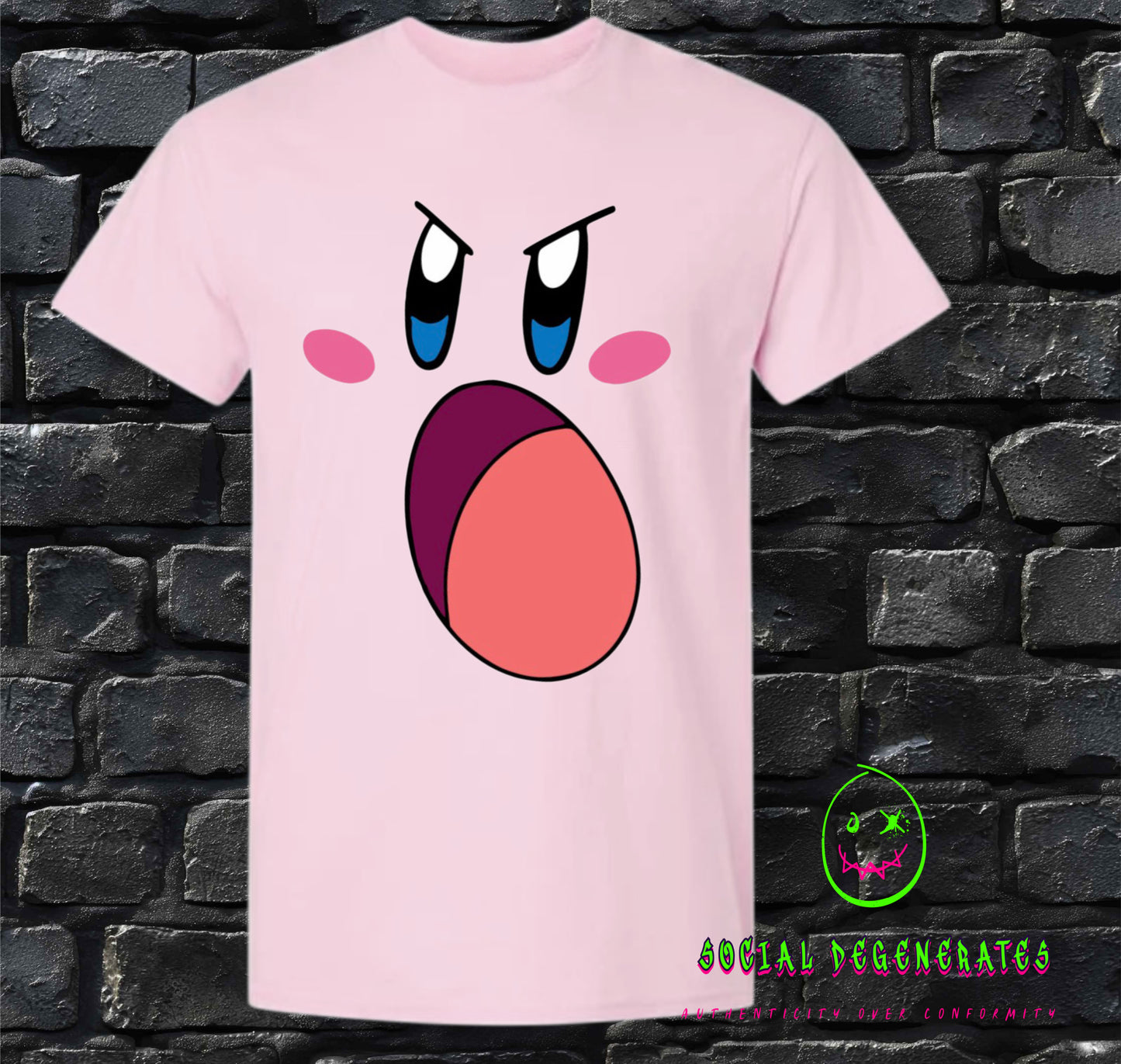 Angry Kirby Graphic Tee - Social Degenerates