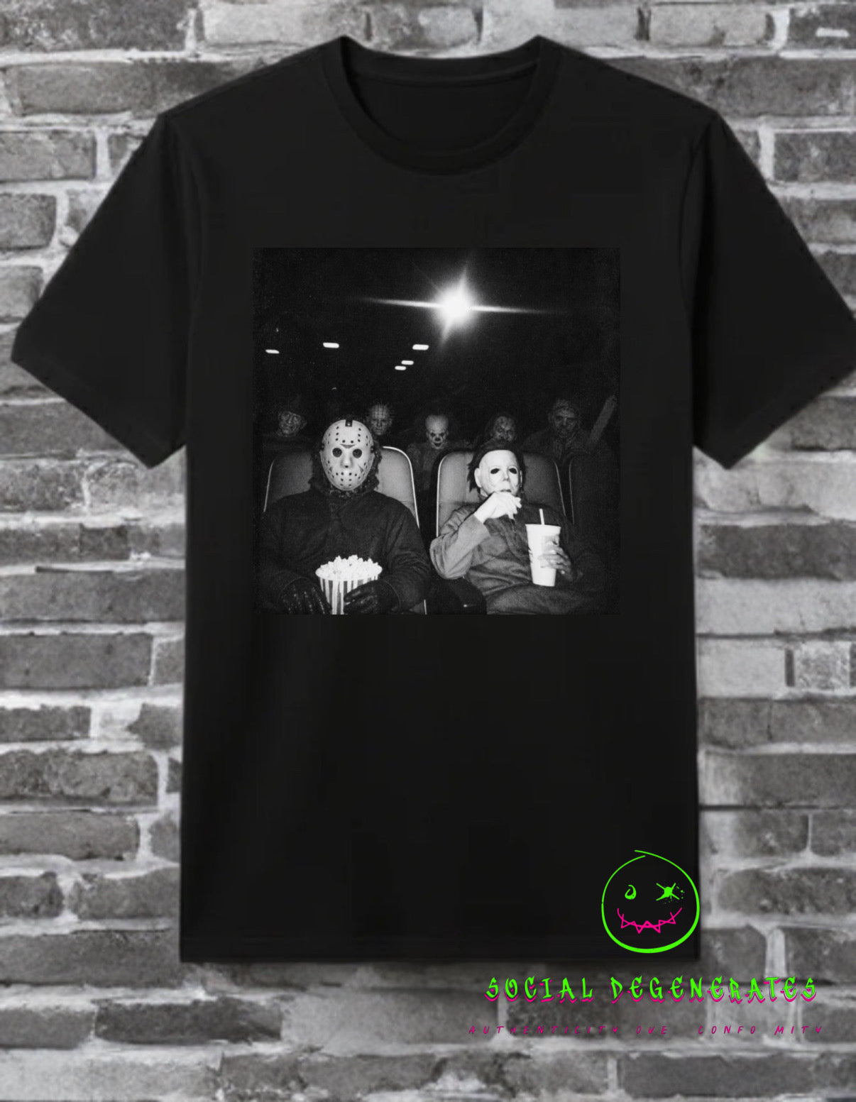 MOVIE NIGHT HORROR ICONS T-SHIRT