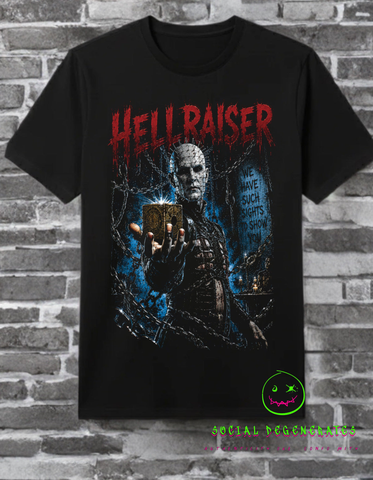 Hellraiser Pinhead "Such Sights To Show You" T-Shirt