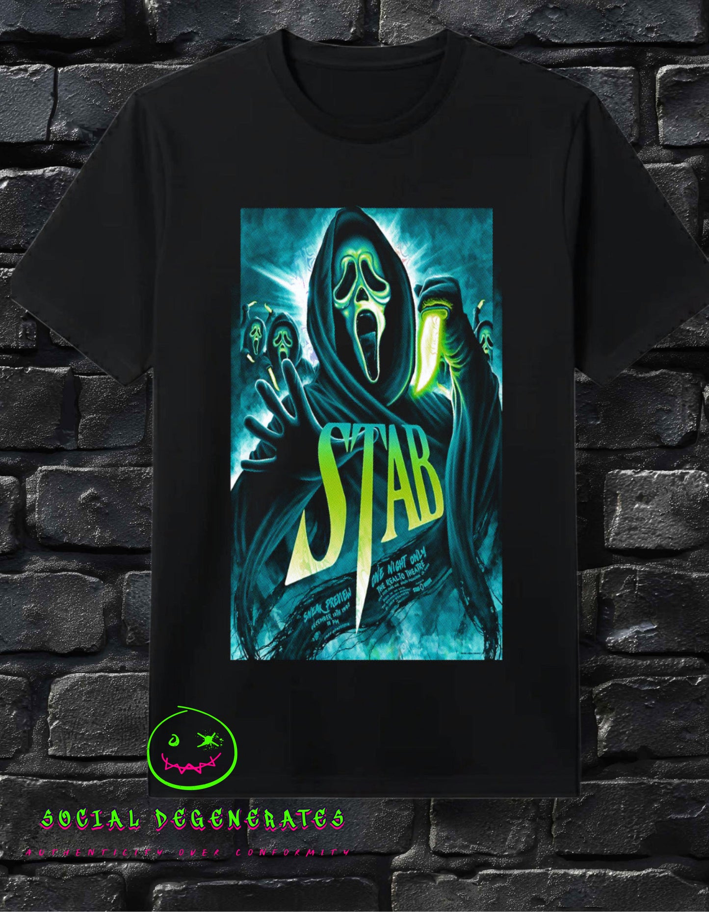 The "One Night Only" STAB Reel Cult Classic Tee