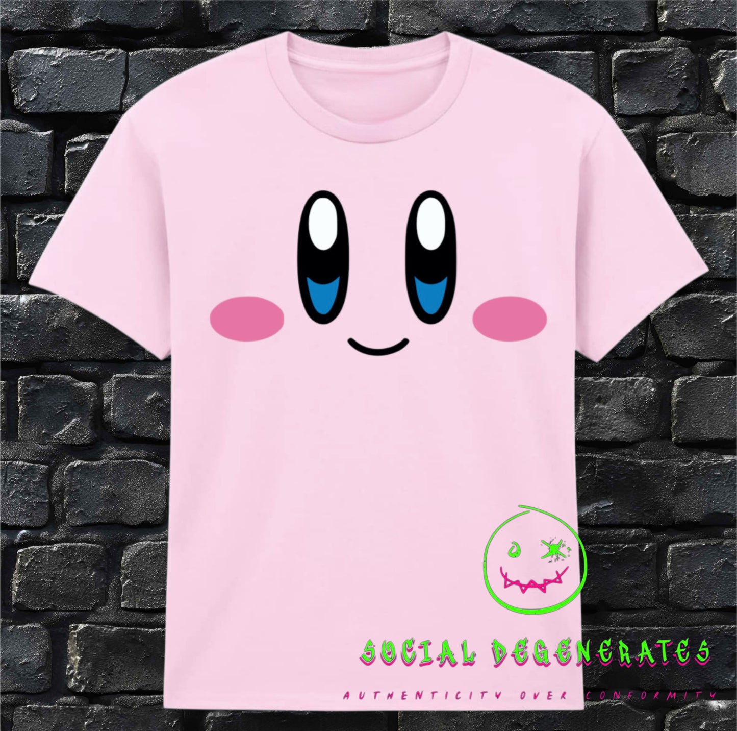 Kirby-Inspired Graphic Tee - Authenticity Over Conformity