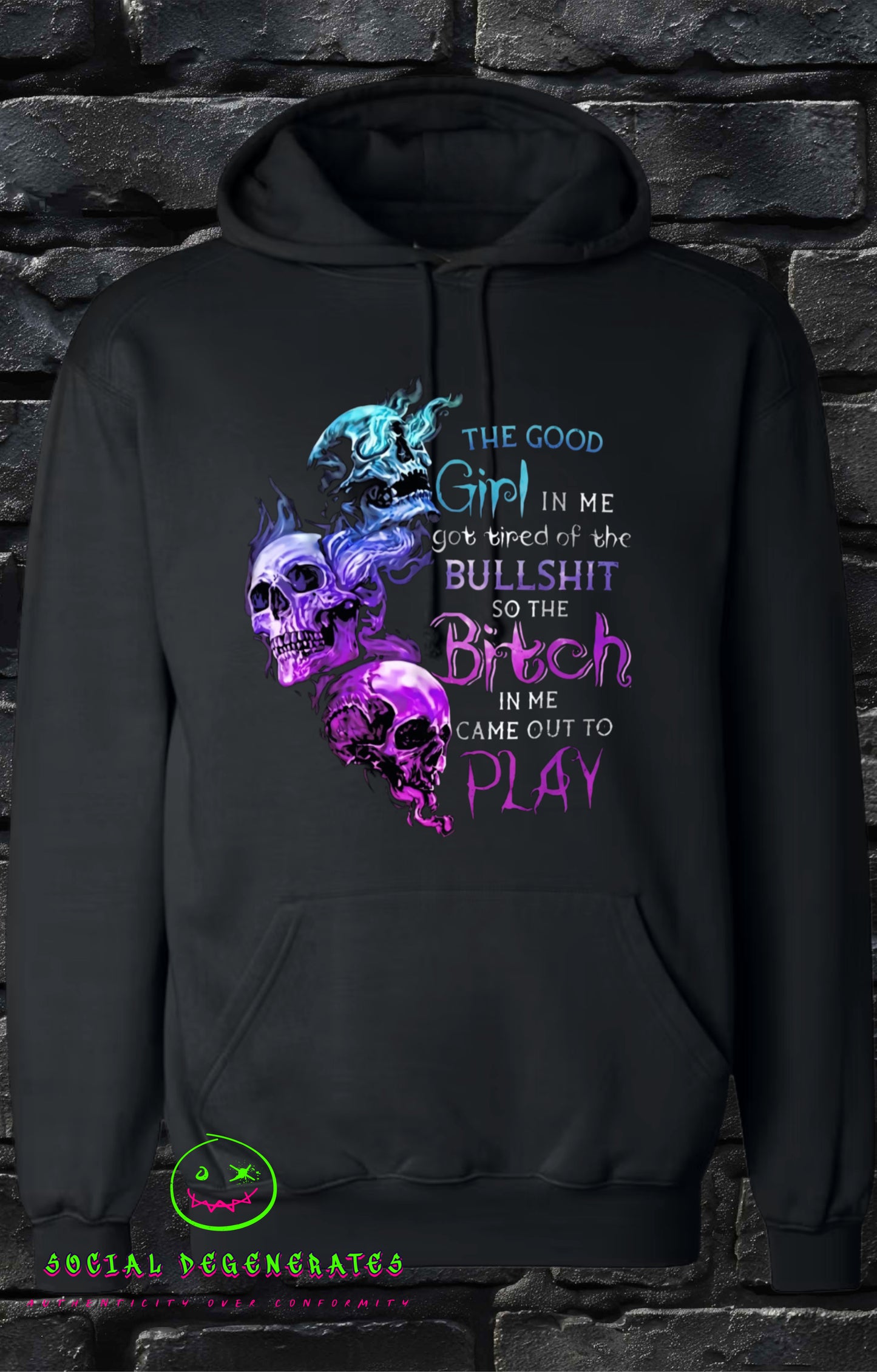 Out to Play" Graphic Hoodie