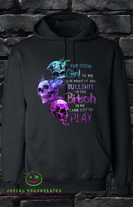 Out to Play" Graphic Hoodie