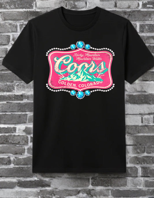 The "Rocky Mountain Retro" Tee – Midnight Edition 🏔️🔥